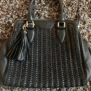 Black Leather Celine Dion Hand Bag